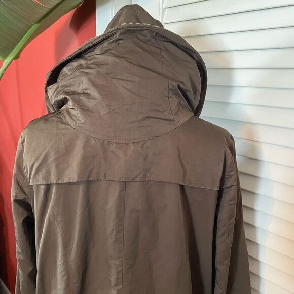 ZARA BASIC | olive green utility jacket with removable hood S - Picture 9 of 16